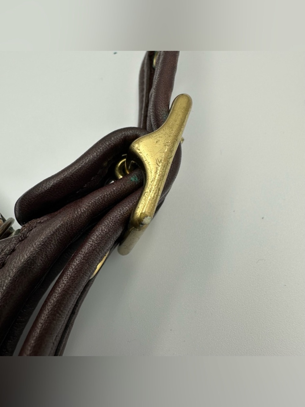 Vintage Coach 9950 Janice Legacy Brown Leather Shoulder Bag Classic Zip Purse - Picture 11 of 16